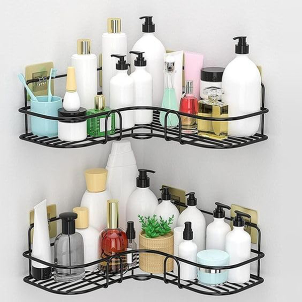 Self-Adhesive Bathroom Metal Corner Shelf